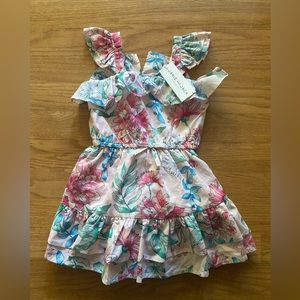 Janie and Jack Baby girl floral pink sundress New with Tag 12-18 month